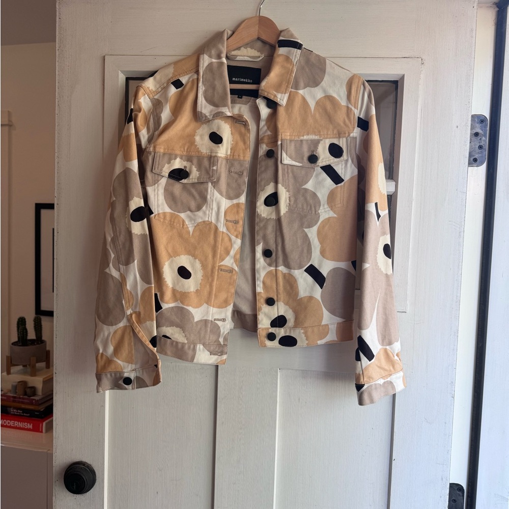 Marimekko Cream and Tan Jean Jacket